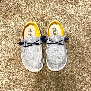Blue Hey Dude shoes